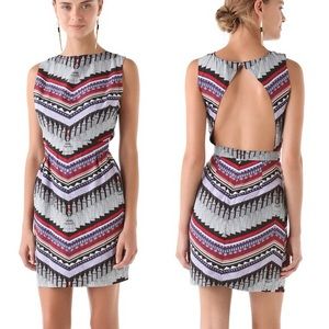 Mara Hoffman printed cocktail dress.